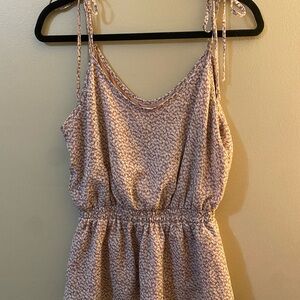 Sienna Sky Mauve Floral Tie-Strap Tank